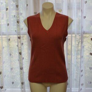 #580A Chico's Dark Orange Rust Dress Tank Top Size 3 (16)